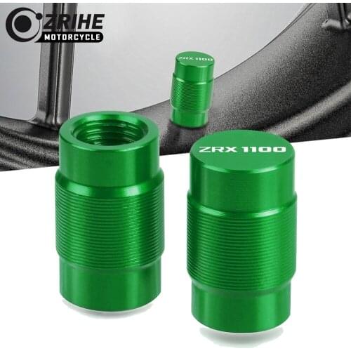 Motorcycle Accessories Couple Aluminum For KAWASAKI Z ZRX1100 1100 R X Vehicle Wheel Tire Valve Stem Caps Covers Universal cycle