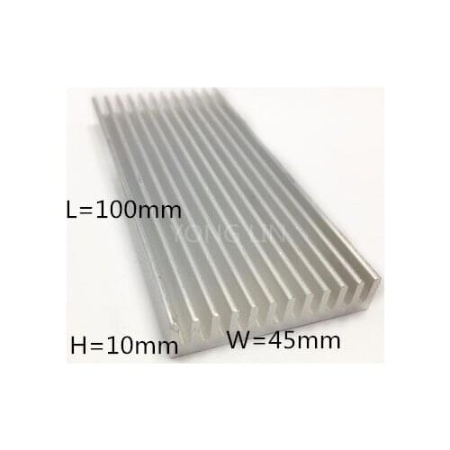 2pcs aluminum heatsink45*10-100mm/Aluminum radiator/Refrigeration fins/Electronic heat sink/LED heatsink/ic heatsink