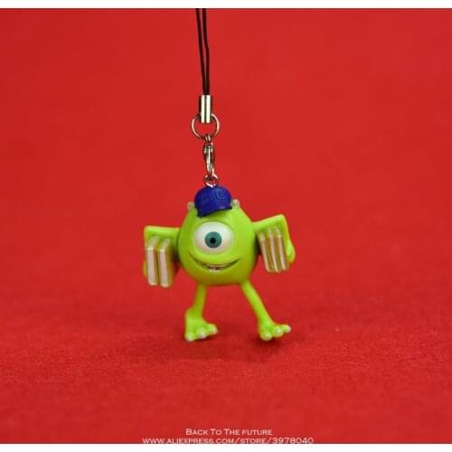 Disney Monsters University Mike Wazowski Mr Q 4cm Action Figure Anime Mini Decoration PVC Collection Figurine Toy model gift