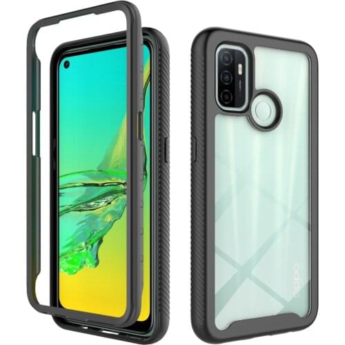 For OPPO A53 2020 Case Hard PC HD Transparent Hybrid Armor protective back Cover Case for oppo a53 2020 full cover phone shell