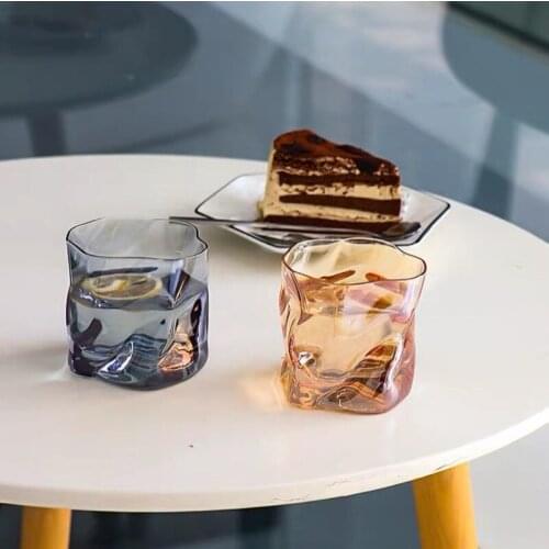 Cup Coffee Shop Creative Special-Shaped High-Value Glass Water Bottle Mug Ice Extract Latte Single Product American Cups