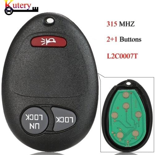 Kutery 10PCS/Lot Original Remote Smart Car Key For Chevrolet Colorado Canyon H3 For Buick 3 Buttons 315Mhz L2C0007T