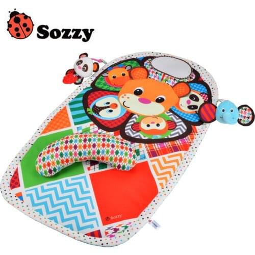 Hot 90cm oval Kids Toys Rugs Baby Peek Play Activity Mats Sound Baby Toys for Children Developing Blanket Rug Carpet Foam Mats