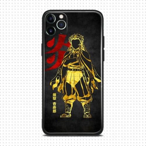 Kyojuro Rengoku demon slayer anime For iPhone se 6 6s 7 8 plus x xr xs 11 pro max soft silicone phone case cover shell
