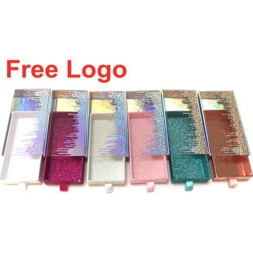 NEW 10/30 box Eyelash Packaging Box Wholesale Empty Lash Boxes Quicksand pull Case 25mm Mink Lashes Creative Eyelashes Package