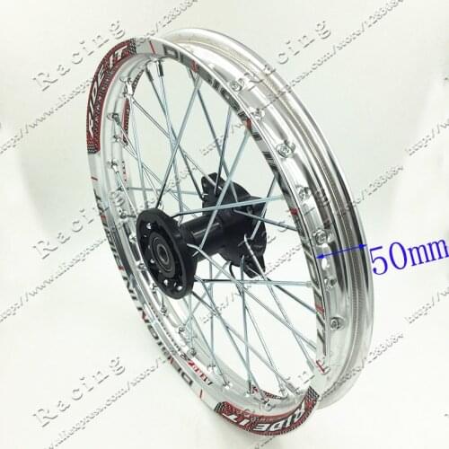 Pit Bike Racing 1.40 - 14" Inch Silver Alloy Front Wheel Rim with 32 holes fit 60/100-14 tyre PIT PRO Thumpstar KTM CRF