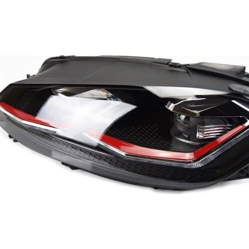 Head Lamp For Golf 7.5 MK7.5 Headlights Golf 7.5 R LINE Design Fog Lights Day running light H7 LED Bi Xenon Bulb Car Accessories