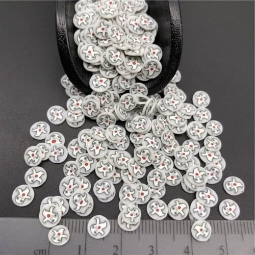 50g Halloween Ghost Polymer Clay Sprinkle For Kid Diy ,Soft Clay For Craft Clay/Nail Art /Scrapbook Decoration DIY, Craft Filler