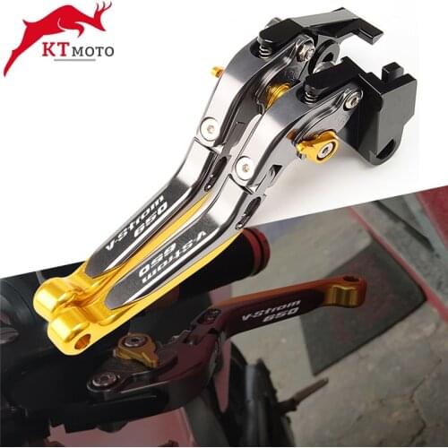 For SUZUKI V-STROM 650 VSTROM 650/XT 2014-2021 Motorcycle Accessories CNC Adjustable Extendable Foldable Brake Clutch Levers