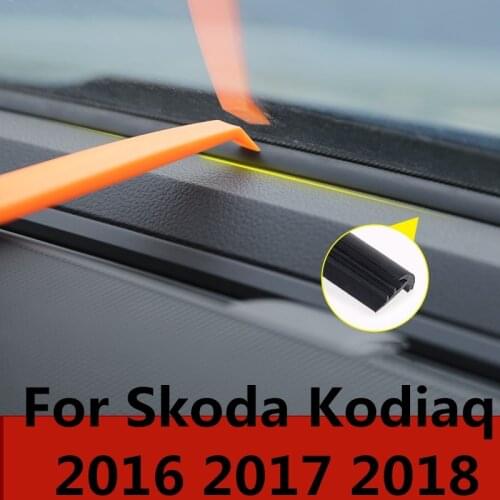 Rubber Soundproof Dustproof Sealing Strip For Auto Car Dashboard Windshield Car accessories For SKODA KODIAQ 2017 2018