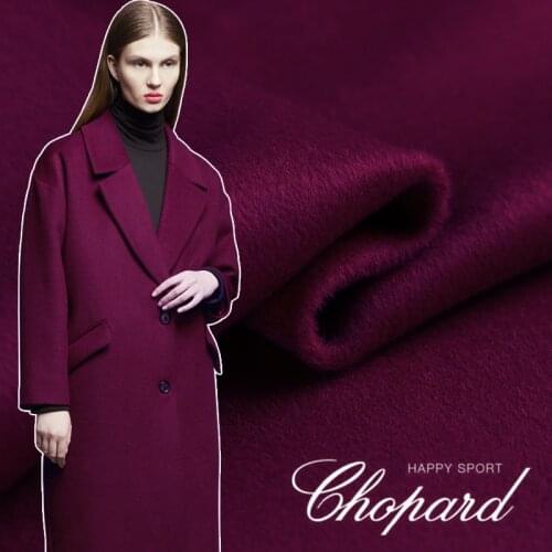 Rose Violet Distinguished Two-Sided Dual-Layer Cashmere Wool Fabric Autumn and Winter Double Sided Cashmere Coat Jacket Suit