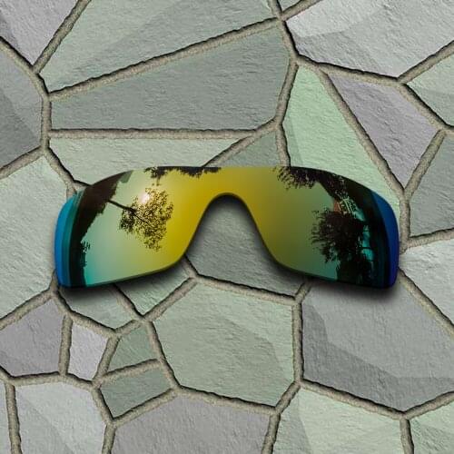 Yellow Golden Sunglasses Polarized Replacement Lenses for Oakley Batwolf