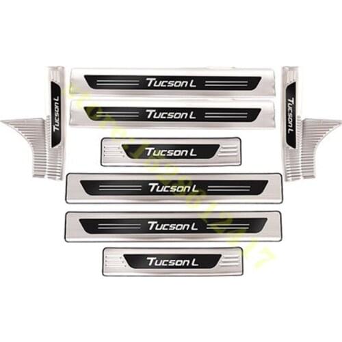 Car styling stainless steel sill Scuff Plate/Door Sill Door Sill Scuff Plate Welcome Pedal for Hyundai Tucson L 2021