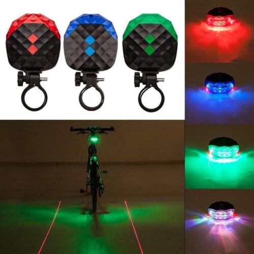 Bicycle Light Laser Taillights Bike Lights LED Charging Cycling Taillight Starry Parallel Line Warning LED Lights Bike Accessori