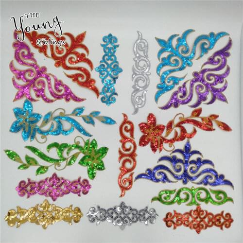 High quality Embroidered Lace Fabric DIY Home Decoration Lace Sewing Applique Decoration Clothing Accessories 2~5pcs for sale