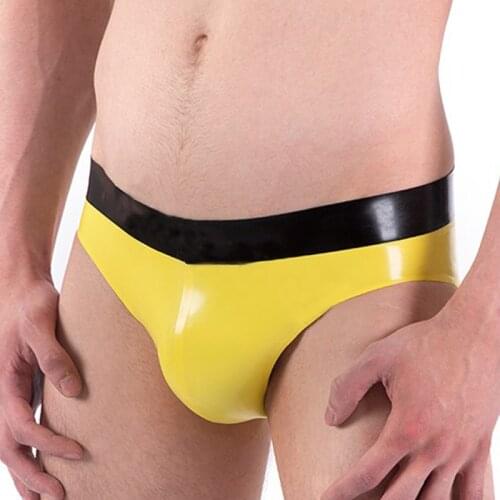Handmade latex panties rubber men briefs exotic underwear lingerie RPM177