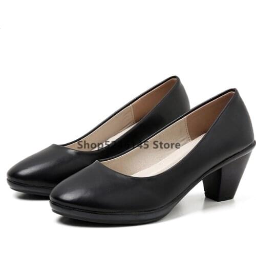 Office Shoes Women Block Heel Shoes Elegant Shoes For Woman Fashion Designer Heels Туфли Женские Sapato De Noiva Salto Alto
