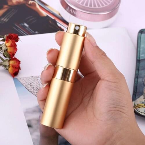 1pcs 8ML Portable Refillable Mini Perfume Spray Bottle Empty Cosmetic Container Aluminum Atomizer Makeup Travel Perfume Atomizer