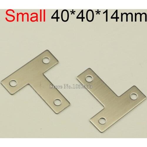 10PCS 40*40mm stainless steel furniture corners angle bracket T shape metal frame board support fastening fittings K275