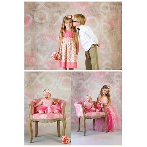 150*200cm Simple Sweetheart with Chalk Letter Photography Backdrops Retro Wall Style Photographic Background for Children