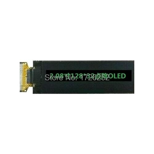 2.08 inch COG Green OLED Screen SSD1307 Drive IC 128*32 SPI / I2C / 8Bit Parallel Interface