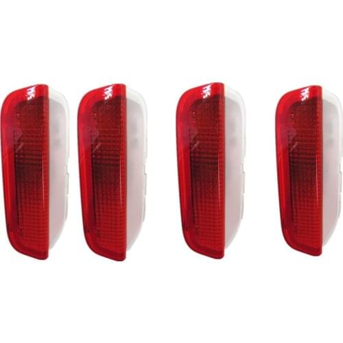 4PCS 3AD947411 Red Car Door Light Interior Signal Lamp For VW Passat B6 B7 Golf Jetta MK5 6 Sharan Tiguan Superb Seat