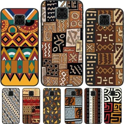 African Fabric Print For Xiaomi Redmi Note 10 Pro 8T 9S Note 7 8 9 Pro Case For Redmi K40 9C 9A 9T Back Cover