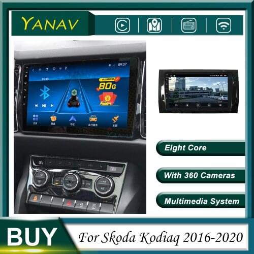 128G Car Radio Android 2 Din GPS Navigation For Skoda Kodiaq 2016-2020 Stereo Receiver Video Multimedia MP3 Player with Carplay