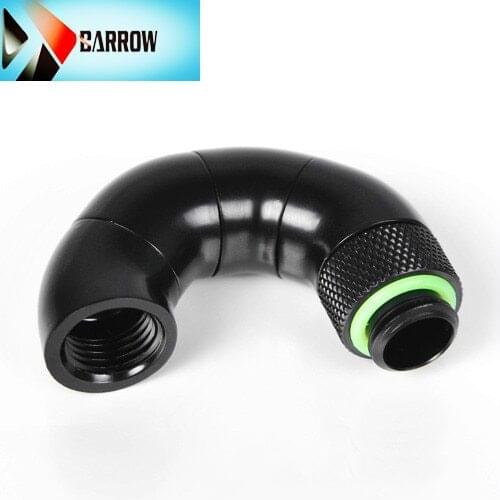 Barrow G1/4"Gold White Black Silver 180 degree with 4 directions rotatate adapter 360 degree fittings water cooling TSWT1804-V