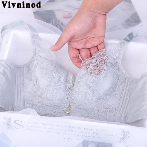 Thin Section Spring and Summer Small Chest Gather Together Underwear Upper Bracket Sexy Bras Lace Adjustment Type Wire Free Bras