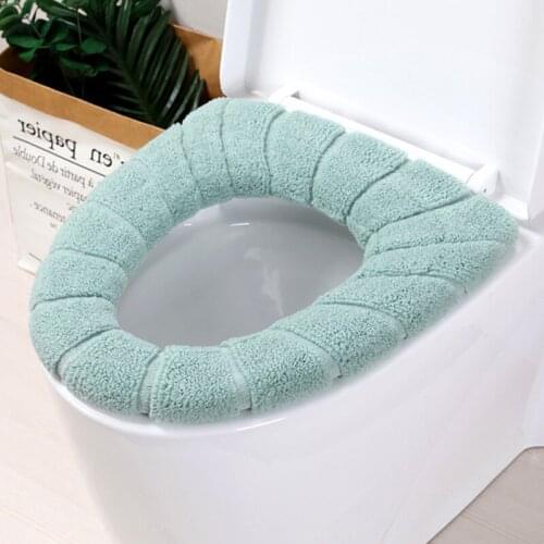 Toilet Seat Cover Elastic thickened Toilet gasket O-shaped U-shaped V-shaped universal seat cushion Washable Comfortable Velvet