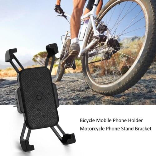 Bicycle Mobile Phone Holder Motorcycle Phone Stand Bracket Navigation Charging Plastic Lock Phone Holder Riding Equipment