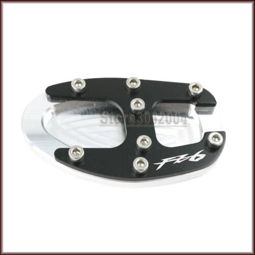 For YAMAHA FZ-6R FZ6R FZ 6R FZ6 2009-2015 2014 2013 2012 Motorcycle Accessories Side Kickstand Stand Extension Support Plate CNC