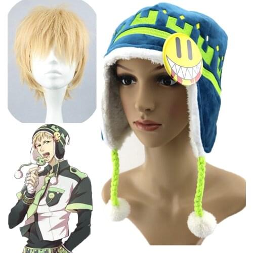 Unisex Anime DRAMAtical Murder Noiz Cosplay wig Hat Cap DMMD DRAMAtical Murder Knitted hat Adult Kids Noiz Winter Warm Halloween