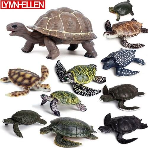 Simulation Marine Life Sea Turtle Leatherback Turtle Tortoise Action Figure Tortoise Animal Model Collection Toy Children Gifts