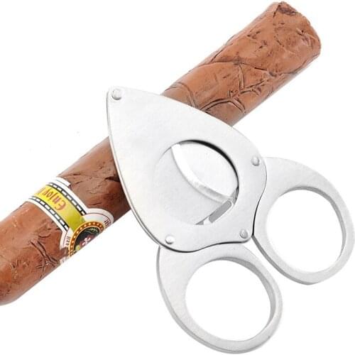 Creative Cigar Cutter Brand New Stainless Steel Metal Cigar Accessories Cool Gadgets