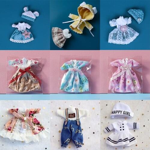Ob11 BJD Dolls Clothing Toys DIY Dollhouse Accessories Dress Fashion Skirt Clothes Suit For 16CM Dolls, YMY GSC Body