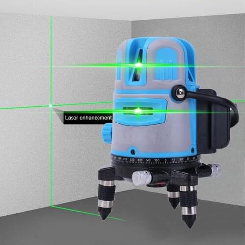 Laser Level 2/3/5 Lines Self-Leveling 360 Horizontal And Vertical Cross Super Powerful Green Laser Beam Line Measurement Tools