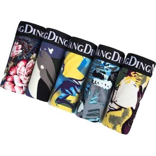 Mens Panties Solid Modal Breathable Comfortable Underwear Man Boxers Super-elastic Shorts Black Underpants Male Panties Gay Hot