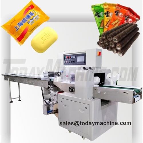 Quality cookie pack machine CE Certificate automatic flow packing machine
