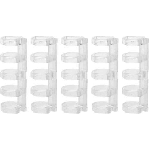 Five-hole Transparent Loose-leaf Plastic Binding Ring Snap Closure and Open Design Punch Ring For Notebook School Supply