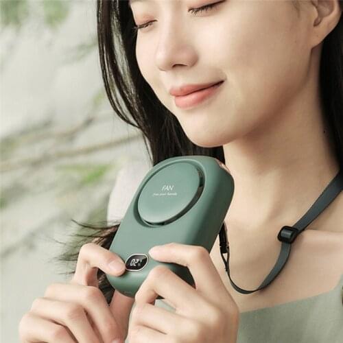 Neck Fan Portable Mini USB Fans Air Cooler 5V Rechargeable Ventilador Outdoor Camping Handheld Electric Fan Silent Cooling Fan