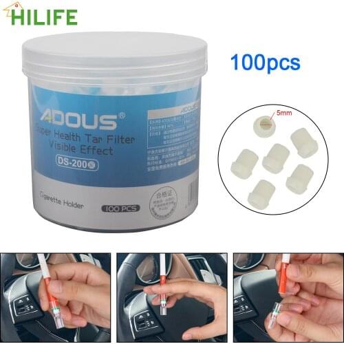 Cigarette Cleaning Holder Converter Disposable Smoking Accessories Smoking Reduce Tar Filtration Tobacco Cigarette Filter 100pcs