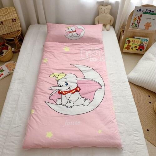 Disney Dumbo Stitch Duffy Toy Story Children Camping Sleeping Bag Boy Girl 100% Cotton Sleeping Sack Infant Toddler Sleep Bag