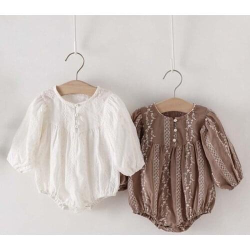 Spring Long-Sleeved Baby One-piece Bodysuit Girl Baby Bodysuit Baby Girls Clothes Baby Girl Bodysuit