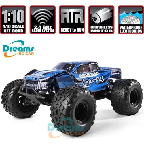 HSP RC Car 1/10 Scale Off Road Monster Truck 94601PRO Electric Power Brushless Motor Lipo Battery High Speed Hobby Vehicle Toys