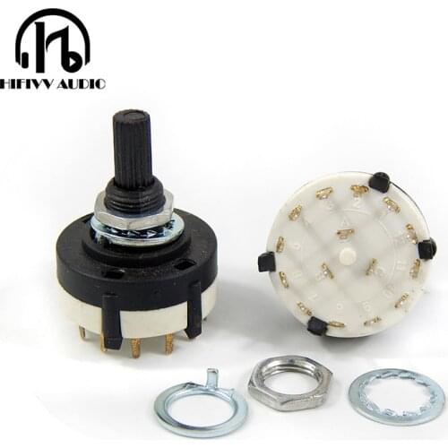 High-quality 3 Pole Position 4 Selectable Band Rotary Channel Selector Switch Single Deck Rotary Switch Band Selector