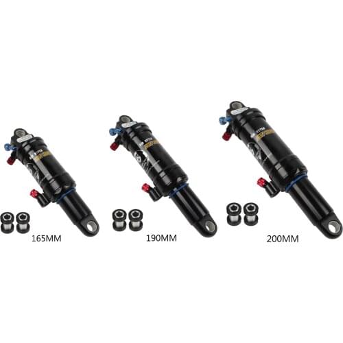 Mountain Bike Oil Spring Shock Air Rear Absorber, Downhill Bicycle Damping, Adjustable Cycling Shock Damper Reducer Absorbing