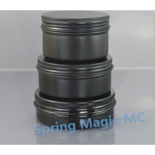 100ml Black Empty Aluminum Cream Jar Tin Hair wax Cream Case Cosmetic Pot Lip Balm Eye Cream Packaging DIY Refillable Jar