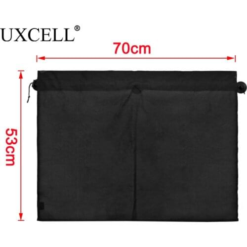 UXCELl 2 Pcs 70 x 53cm Car Side Window SunShade Polyester Cloth Curtain UV Protection
